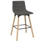vidaXL Barhocker 2 Stk. Hellgrau Stoff vidaXL Barhocker 2 Stk. Hellgrau Stoff
