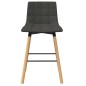 vidaXL Barhocker 2 Stk. Hellgrau Stoff vidaXL Barhocker 2 Stk. Hellgrau Stoff