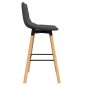 vidaXL Barhocker 2 Stk. Hellgrau Stoff vidaXL Barhocker 2 Stk. Hellgrau Stoff