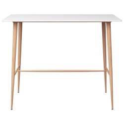 vidaXL Bartisch Weiß 120x60x105 cm