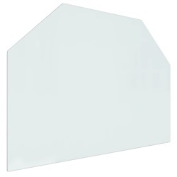vidaXL Kaminofen Glasplatte Sechseck 80x60 cm