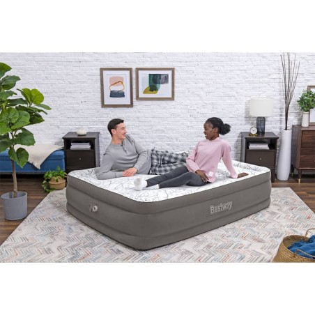 Bestway Luftbett mit Integrierter Pumpe 203x152x46 cm