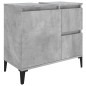 vidaXL Badschrank Betongrau 65x33x60 cm Holzwerkstoff vidaXL Badschrank Betongrau 65x33x60 cm Holzwerkstoff