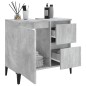 vidaXL Badschrank Betongrau 65x33x60 cm Holzwerkstoff vidaXL Badschrank Betongrau 65x33x60 cm Holzwerkstoff