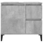 vidaXL Badschrank Betongrau 65x33x60 cm Holzwerkstoff vidaXL Badschrank Betongrau 65x33x60 cm Holzwerkstoff