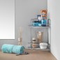 Metaltex Eck-Duschregal mit 2 Etagen Onda Silbern Metaltex Eck-Duschregal mit 2 Etagen Onda Silbern