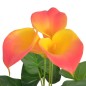 vidaXL Künstliche Calla-Lilie mit Topf 45 cm Rot und Gelb vidaXL Künstliche Calla-Lilie mit Topf 45 cm Rot und Gelb