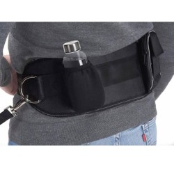 Pets Collection Hundeleine mit Hüftband Groß Schwarz