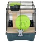 vidaXL Hamsterkäfig Grau 58x32x36 cm Polypropylen und Metall vidaXL Hamsterkäfig Grau 58x32x36 cm Polypropylen und Metall