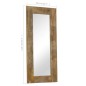 vidaXL Spiegel Mangoholz Massiv 50 x 110 cm vidaXL Spiegel Mangoholz Massiv 50 x 110 cm