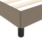 Bettgestell Taupe 80x200 cm Stoff Bettgestell Taupe 80x200 cm Stoff