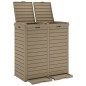 vidaXL Outdoor-Mülltonne Hellbraun 78x41x86 cm Polypropylen vidaXL Outdoor-Mülltonne Hellbraun 78x41x86 cm Polypropylen