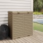 vidaXL Outdoor-Mülltonne Hellbraun 78x41x86 cm Polypropylen vidaXL Outdoor-Mülltonne Hellbraun 78x41x86 cm Polypropylen