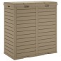 vidaXL Outdoor-Mülltonne Hellbraun 78x41x86 cm Polypropylen vidaXL Outdoor-Mülltonne Hellbraun 78x41x86 cm Polypropylen