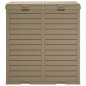 vidaXL Outdoor-Mülltonne Hellbraun 78x41x86 cm Polypropylen vidaXL Outdoor-Mülltonne Hellbraun 78x41x86 cm Polypropylen