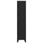 vidaXL Schließfachschrank Schwarz 38x45x180 cm Stahl
