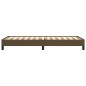 vidaXL Bettgestell ohne Matratze Dunkelbraun 90x190 cm Stoff vidaXL Bettgestell ohne Matratze Dunkelbraun 90x190 cm Stoff