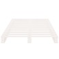vidaXL Palettenbett Weiß 90x200 cm Massivholz Kiefer vidaXL Palettenbett Weiß 90x200 cm Massivholz Kiefer