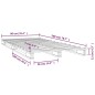 vidaXL Palettenbett Weiß 90x200 cm Massivholz Kiefer vidaXL Palettenbett Weiß 90x200 cm Massivholz Kiefer