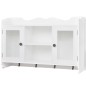 MDF Wandschrank Schrank Regal Bücher/DVD/Gläser Aufbewahrung weiß MDF Wandschrank Schrank Regal Bücher/DVD/Gläser Aufbewahrung weiß