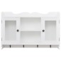 MDF Wandschrank Schrank Regal Bücher/DVD/Gläser Aufbewahrung weiß MDF Wandschrank Schrank Regal Bücher/DVD/Gläser Aufbewahrung weiß