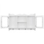 MDF Wandschrank Schrank Regal Bücher/DVD/Gläser Aufbewahrung weiß MDF Wandschrank Schrank Regal Bücher/DVD/Gläser Aufbewahrung weiß