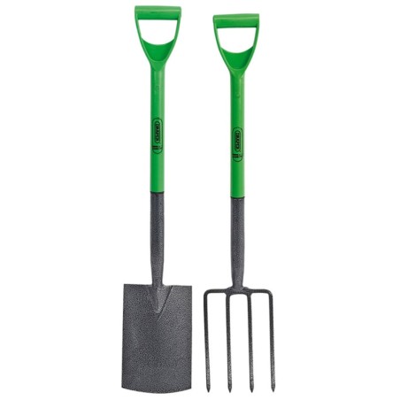 Draper Tools  Gartengabel und Spaten-Set Karbonstahl 28x18 cm 16566