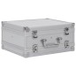 vidaXL Waffenkoffer Aluminium ABS Silbern vidaXL Waffenkoffer Aluminium ABS Silbern