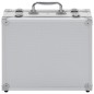 vidaXL Waffenkoffer Aluminium ABS Silbern vidaXL Waffenkoffer Aluminium ABS Silbern
