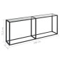 vidaXL Konsolentisch Transparent 200x35x75,5 cm Hartglas vidaXL Konsolentisch Transparent 200x35x75,5 cm Hartglas