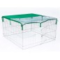 @Pet Haustiergehege Complete Outdoor 116x116x65 cm Metall @Pet Haustiergehege Complete Outdoor 116x116x65 cm Metall