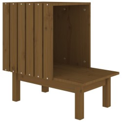 vidaXL Katzenhaus Honigbraun 60x36x60 cm Massivholz Kiefer