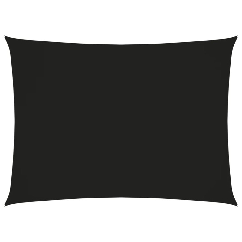 vidaXL Sonnensegel Oxford-Gewebe Rechteckig 2,5x4 m Schwarz vidaXL Sonnensegel Oxford-Gewebe Rechteckig 2,5x4 m Schwarz