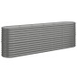 vidaXL Hochbeet Pulverbeschichteter Stahl 224x40x68 cm Grau vidaXL Hochbeet Pulverbeschichteter Stahl 224x40x68 cm Grau