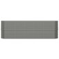 vidaXL Hochbeet Pulverbeschichteter Stahl 224x40x68 cm Grau vidaXL Hochbeet Pulverbeschichteter Stahl 224x40x68 cm Grau