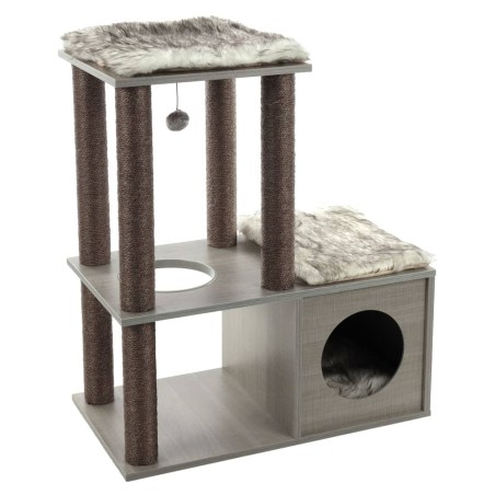 FLAMINGO Kratzbaum Adinda 70x40x84 cm Grau 