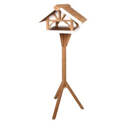 FLAMINGO Vogel-Futterhaus mit Ständer Vintro 44x45,5x126 cm Natur