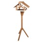 FLAMINGO Vogel-Futterhaus mit Ständer Vintro 44x45,5x126 cm Natur FLAMINGO Vogel-Futterhaus mit Ständer Vintro 44x45,5x126 cm Natur