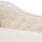 vidaXL Chaiselongue Creme Kunstleder vidaXL Chaiselongue Creme Kunstleder