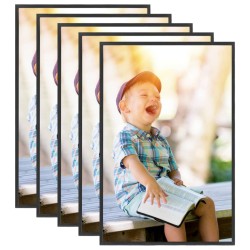 vidaXL Bilderrahmen Collage 5 Stk. für Wand Tisch Schwarz 70x90 cm MDF