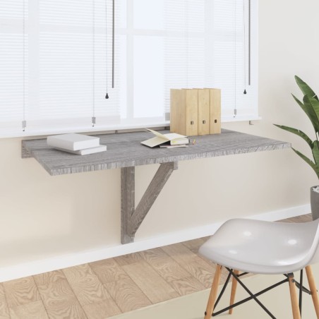 vidaXL Wand-Klapptisch Grau Sonoma 100x60x56 cm Holzwerkstoff