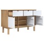 vidaXL Sideboard OTTA Braun&Weiß 114x43x73,5 cm Massivholz Kiefer vidaXL Sideboard OTTA Braun&Weiß 114x43x73,5 cm Massivholz Kiefer