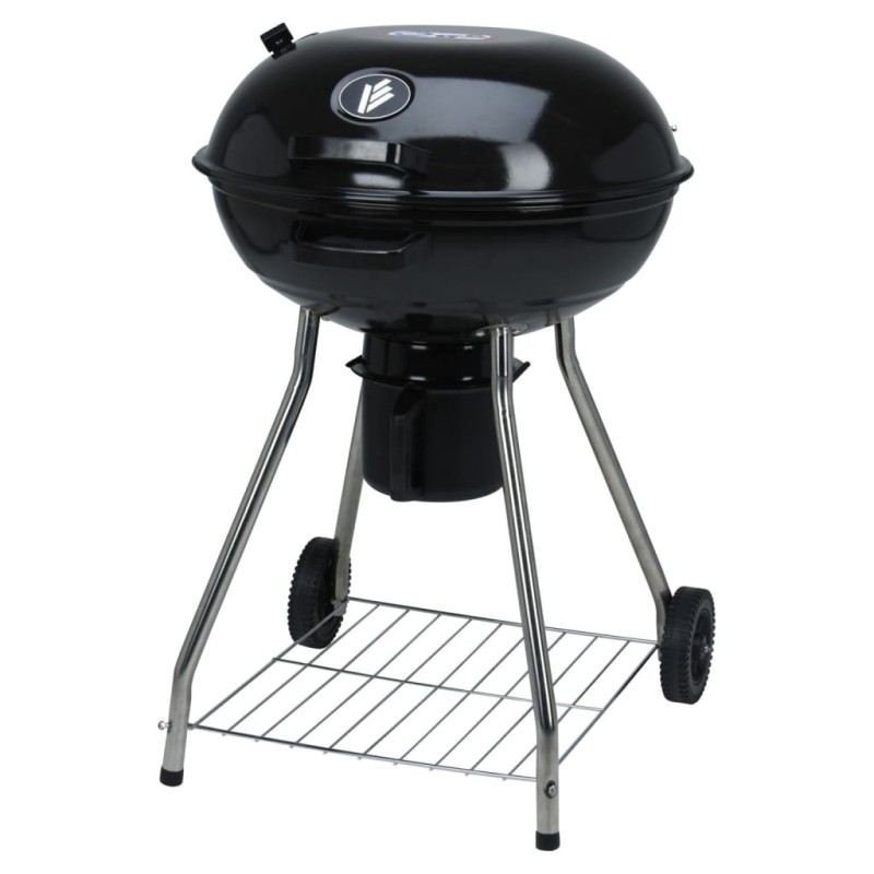 ProGarden Holzkohlegrill mit Rädern 56 cm Schwarz ProGarden Holzkohlegrill mit Rädern 56 cm Schwarz