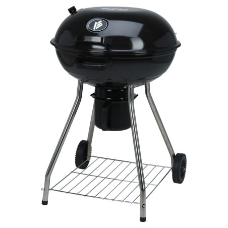 ProGarden Holzkohlegrill mit Rädern 56 cm Schwarz