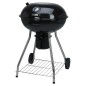 ProGarden Holzkohlegrill mit Rädern 56 cm Schwarz ProGarden Holzkohlegrill mit Rädern 56 cm Schwarz