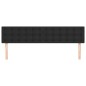 Kopfteile 2 Stk. Schwarz 90x5x78/88 cm Kunstleder