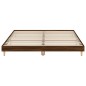 vidaXL Bettgestell Braun Eichen-Optik 180x200 cm Holzwerkstoff