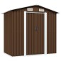 vidaXL Geräteschuppen Braun 204x132x186 cm Stahl vidaXL Geräteschuppen Braun 204x132x186 cm Stahl