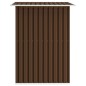 vidaXL Geräteschuppen Braun 204x132x186 cm Stahl vidaXL Geräteschuppen Braun 204x132x186 cm Stahl
