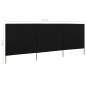 vidaXL 3-teiliges Windschutzgewebe 400 x 120 cm Schwarz vidaXL 3-teiliges Windschutzgewebe 400 x 120 cm Schwarz